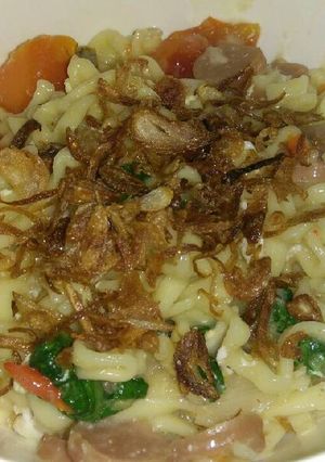 Foto resep Mie nyemek pedas