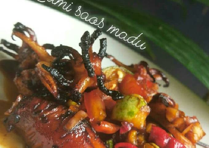 Resep Cumi Bakar Saus Madu Oleh Amalia Qonitah Cookpad