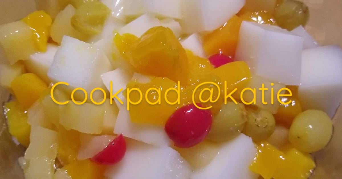 Almond Jelly Dessert Recipe by Katie Cookpad