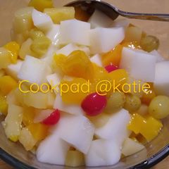 A picture of Almond Jelly Dessert.