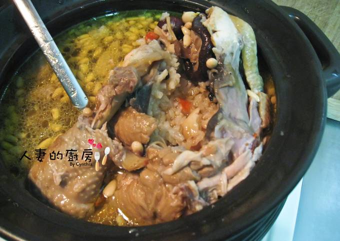 宜蘭有機米--行健米之什錦米飯雞湯 食譜成品照片