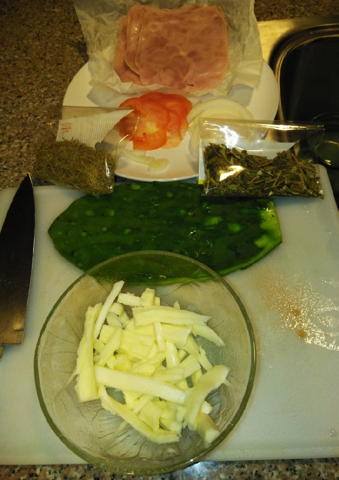 Una foto de Torta de nopal