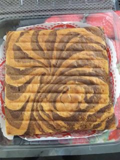 Foto resep Zebra cake putih telur