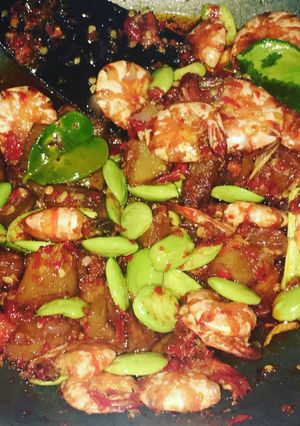 Foto resep Balado udang pete
