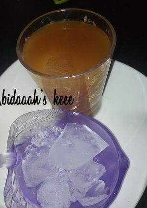 A picture of Ginger ice tea drink.
