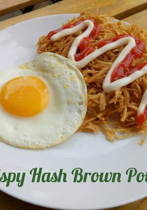Foto resep Crispy hash brown potato