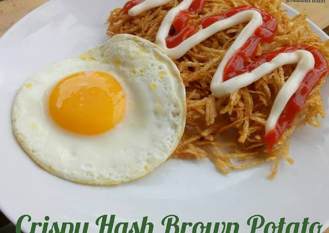 Crispy hash brown potato