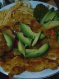 Filete de cazón empanizado