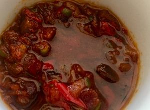 Una foto de Salsa (mollo) picante argentina