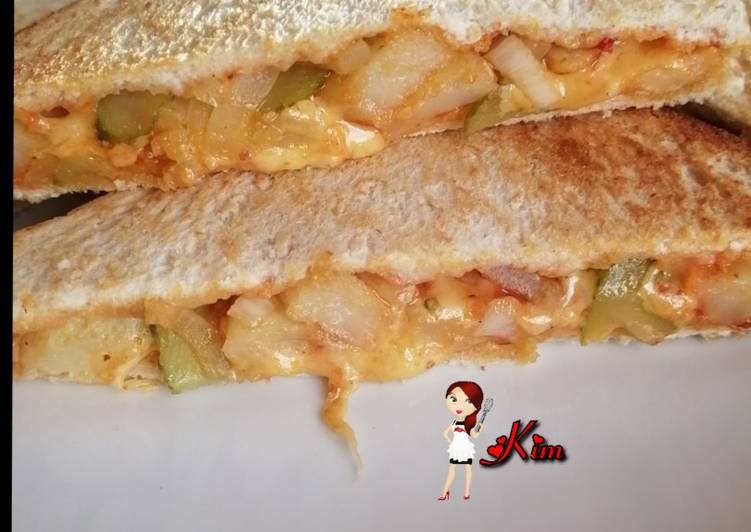 Easiest Way to Prepare Tasty Kim&#39;s Special Vegetarian Toasted Sandwiches 🥪