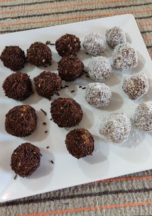 Una foto de Trufas veganas