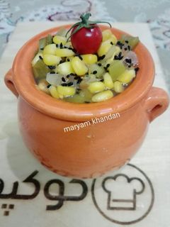 عکسی از دستور ترشی ذرت 🌽🍅🥒🧅