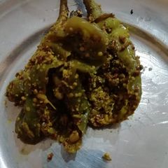 A picture of Green chilli pickle.