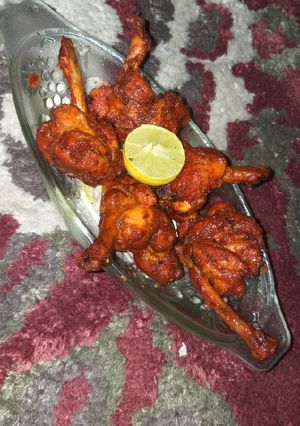 A picture of Chicken lollipops.