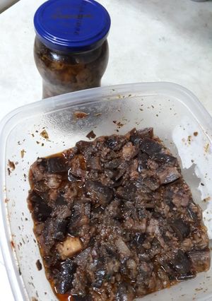 Una foto de Berenjenas falso escabeche