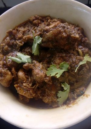 A picture of Chicken karahi easy version.