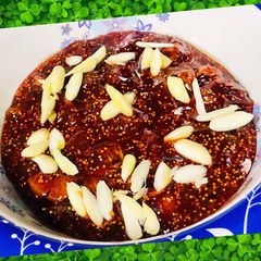 A picture of Kashmiri Anjeer halwa.