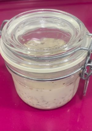 Una foto de Overnight Oats con Chía y Crema de Cacahuete