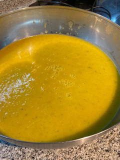Una foto de Crema de calabaza (fría o caliente)