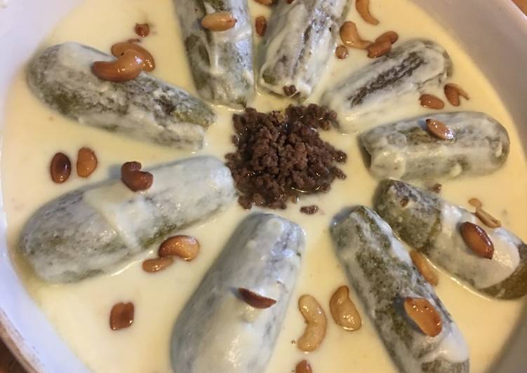 شيخ المحشي او الكوسا باللبن