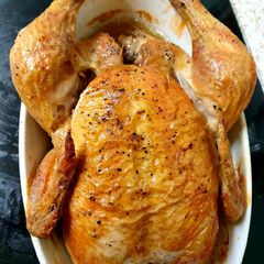 A picture of My Just plain Roast Chicken but So Good 😋.