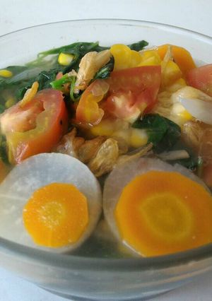 Foto resep Bayam Spesial Wortel Lobak