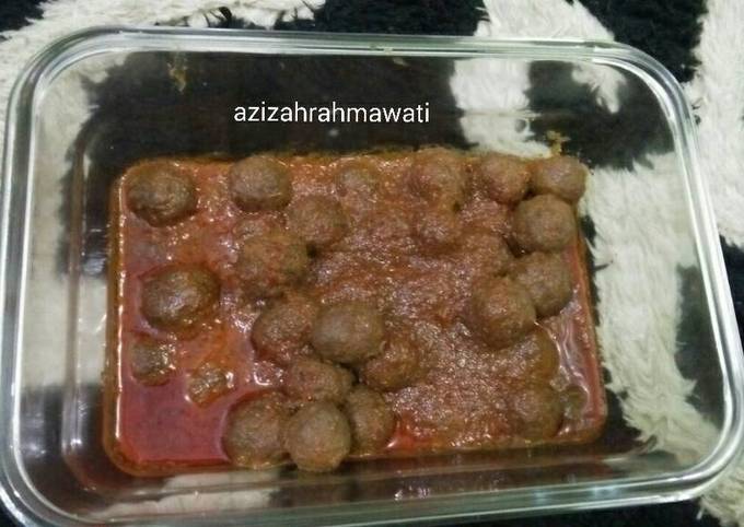 Resep Rendang Bola Bola Daging Oleh Azizah Rahmawati Cookpad