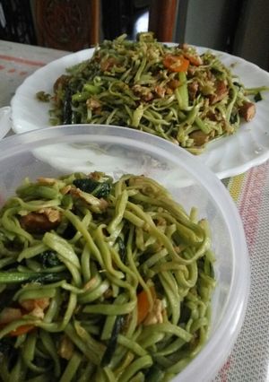 Foto resep Mie goreng hijau