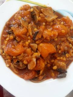 عکسی از دستور خورشت ابتکاری: خورشت زردآلو و قارچ