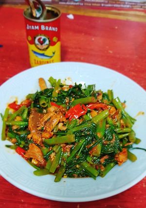 รูปของ ผัดผักบุ้งปลากระป๋อง #กินผักรักสุขภาพ1