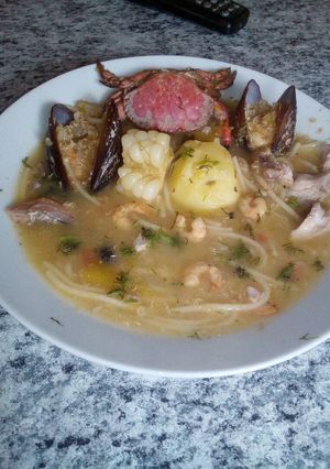 Una foto de Chupe de quinua