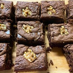 A picture of Chocolate fudge brownie.