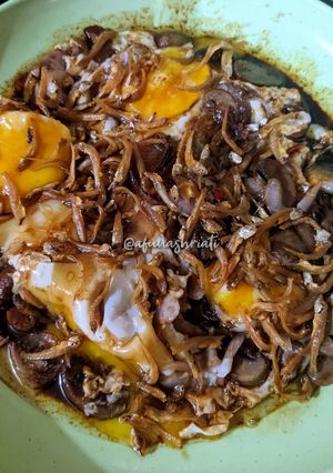 Gambar Telur Kicap Dgn Cendawan Bilis