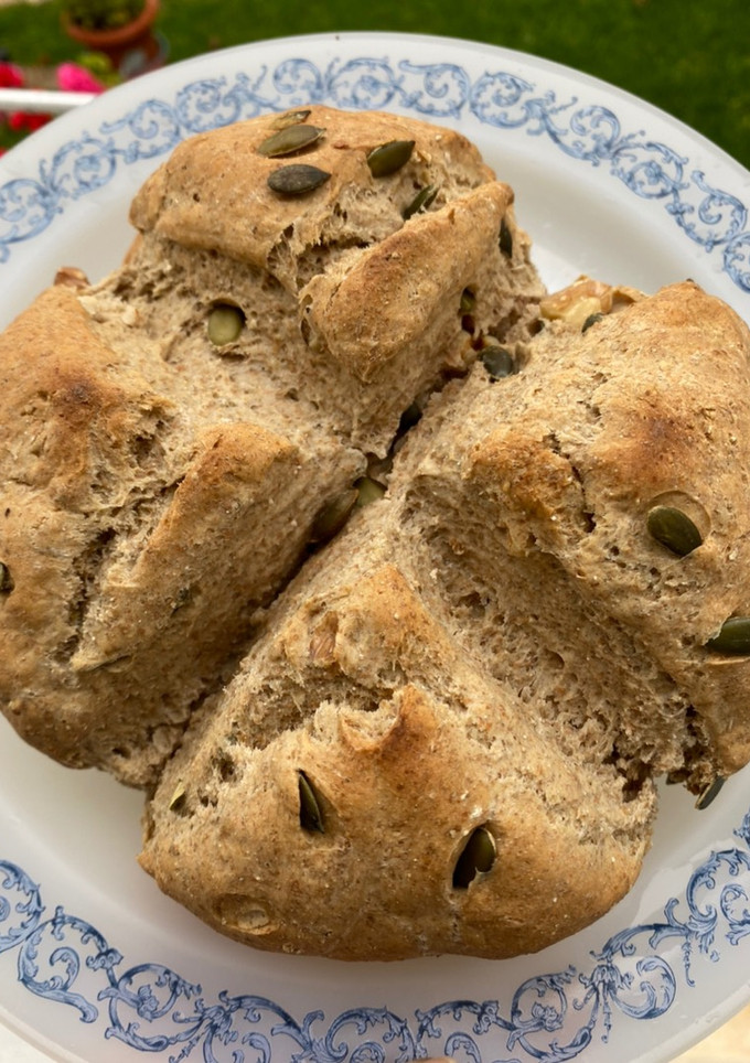 Una foto de Pan de centeno con semillas