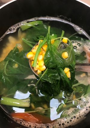 Foto resep Sayur bayam - jagung
