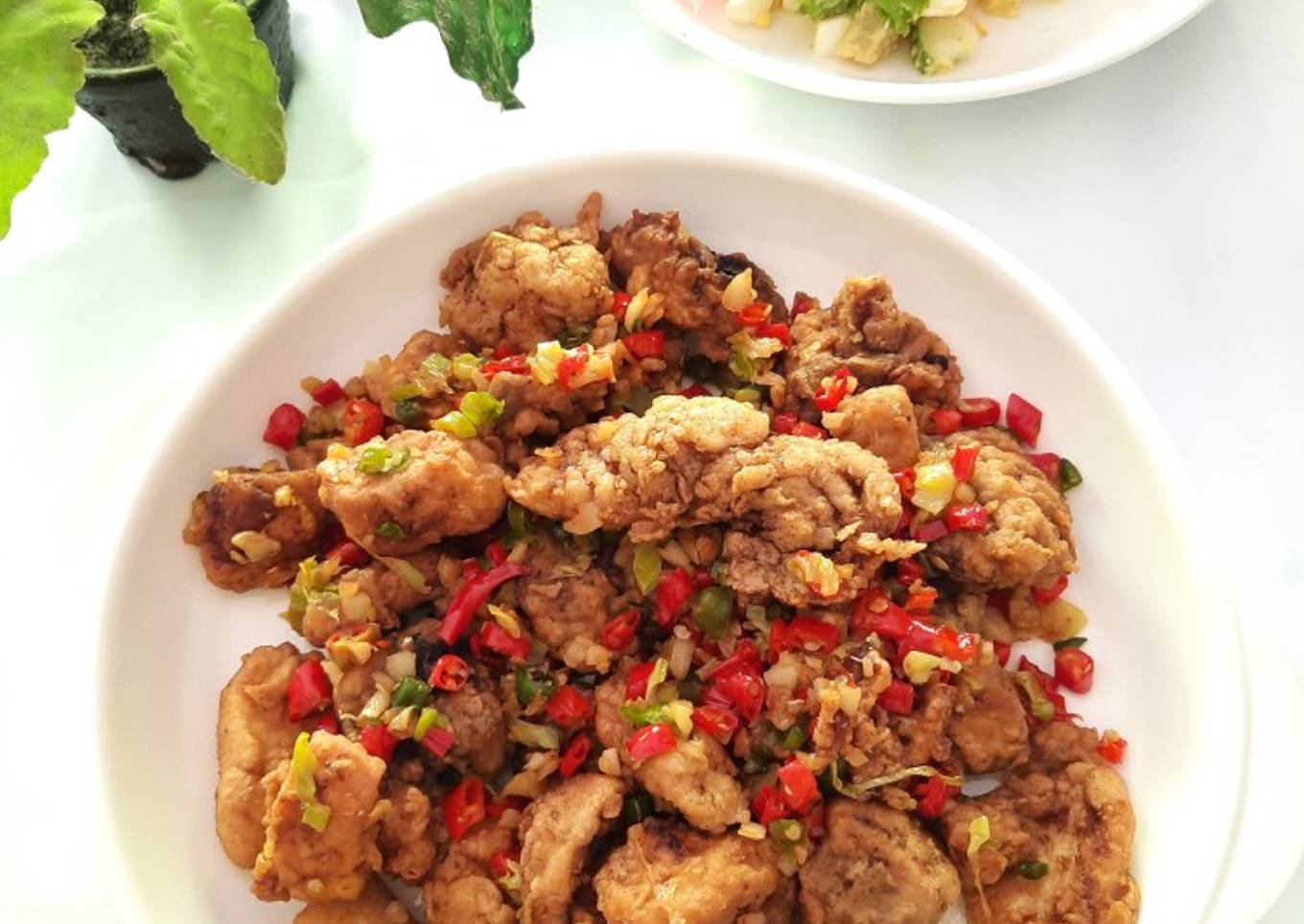 Ayam goreng cabe garam