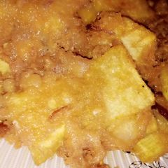 A picture of Soft yam and egg.
