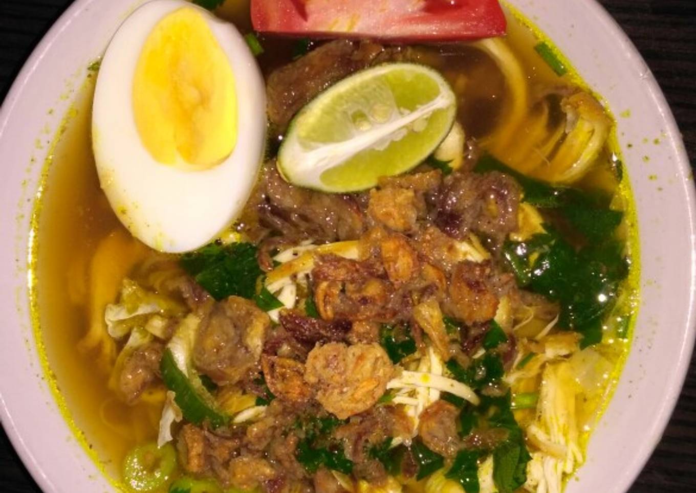Soto ayam bumbu instan