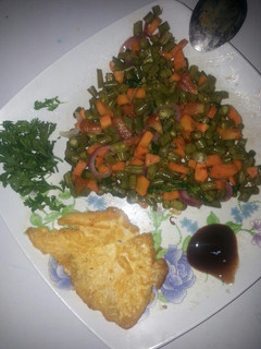 A picture of French beans# vegetable contest#.