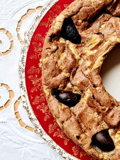 Una foto de Rosca de Pascuas rebelde 😅🥚o bien Rosca de no Pascua, salada, sin gluten y sin complicaciones 😉