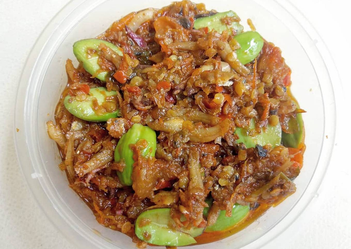Sambal teri pete kecombrang