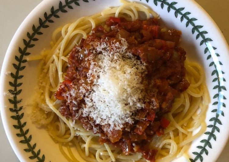 Recipe of Speedy Pasta all’Amatriciana