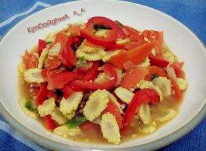 Foto resep Tumis Baby Corn & Paprika Merah