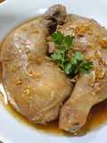 ไก่นึ่งซอสโชยุ