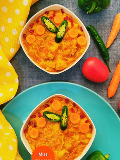 عکسی از دستور سوپ مرغ و سبزیجات