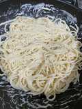 Spaghetti con crema