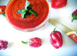 Une photo de La harissa aux epices et citron et l'ail