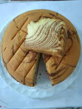 Cara Membuat Zebra cake putih telur Untuk Jualan