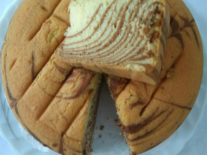 Cara Membuat Zebra cake putih telur Untuk Jualan