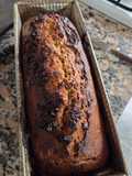Budín de banana con chips de chocolate